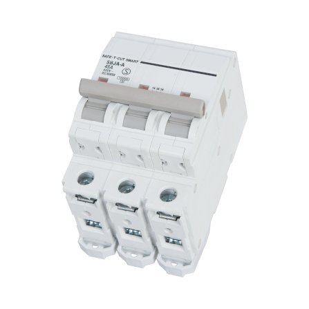 เซอร์กิตเบรกเกอร์ 45 แอมป์ 3 โพล 10KA เซฟ-ที-คัท สมาร์ท รุ่น US สีขาว_1